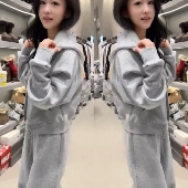 烫钻连帽外套松紧阔腿裤 气质时尚 新款 2026春季 高级感运动减龄套装