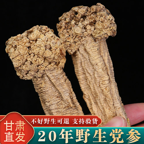 20年野生党参500克特级中药材
