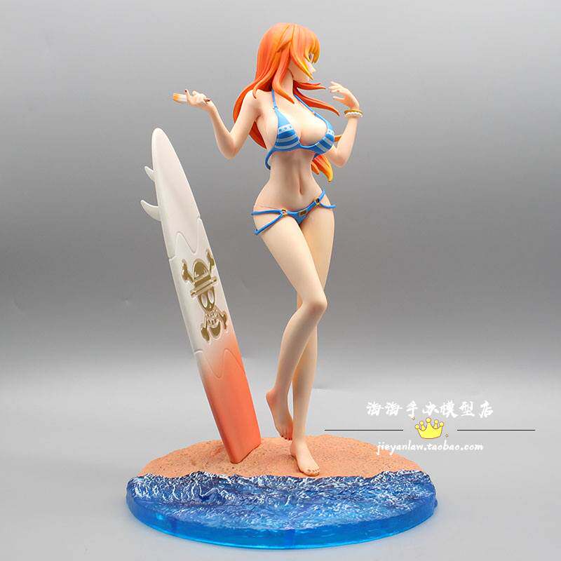 海贼王沙滩冲浪泳装娜美gk手办模型摆件公仔动漫 比基尼 夏日周边