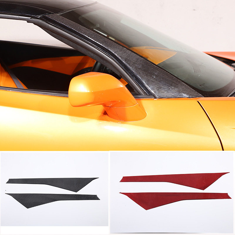 适用于14-19款科尔维特C7 A柱面板装饰贴 真碳纤（软）2件套,汽车用品/电子/清洗/改装,碳纤维改装件,淘宝优惠券,粉丝福利购,淘宝优惠卷