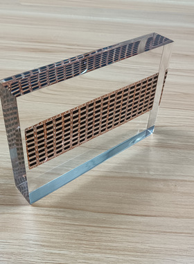 亚克力无痕内嵌芯片电子配件标本