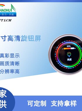 2.1寸旋钮屏480*480显示屏LCD Module/300cd/m2仪表仪器LCD模组