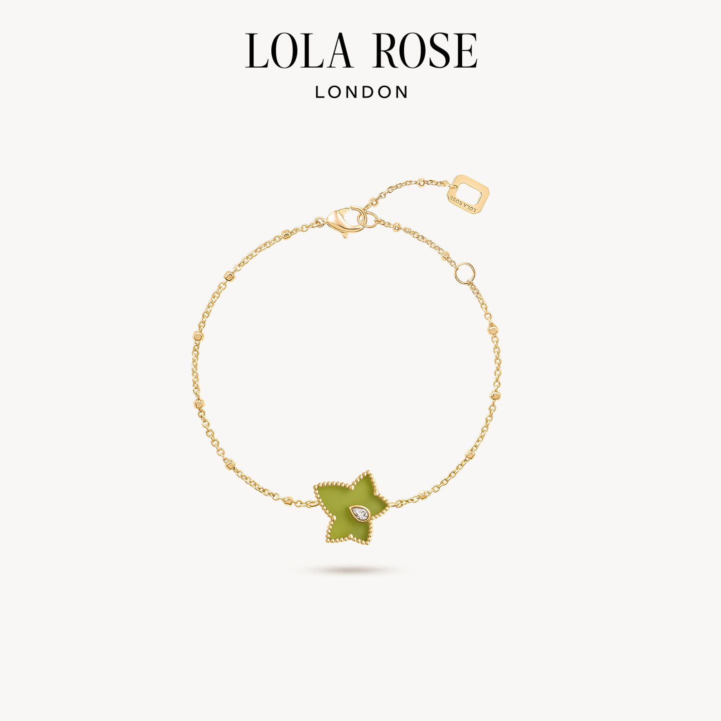 罗拉玫瑰常青藤绿玛瑙手链