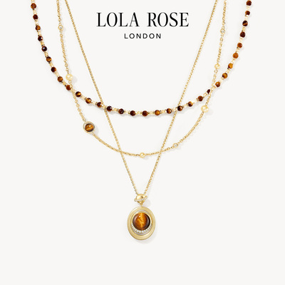 Lola Rose罗拉玫瑰日心说虎眼石项链女生日礼物