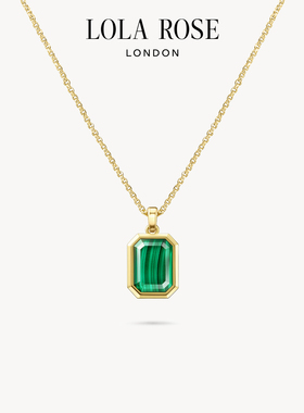 Lola Rose罗拉玫瑰珠宝盒系列孔雀石项链女款轻奢时尚生日礼物
