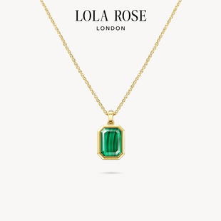 生日礼物 轻奢时尚 Lola Rose罗拉玫瑰珠宝盒系列孔雀石项链女款