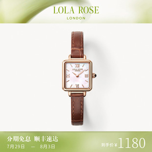 Lola 高級(jí)復(fù)古生日禮物 小棕表女士手表女款 Rose羅拉玫瑰經(jīng)典