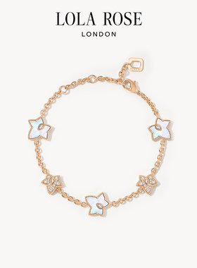 [新品上市]Lola Rose罗拉玫瑰常青藤多叶手链白贝母生日礼物