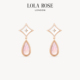 Lola 轻奢小众情人节礼物 时尚 Rose罗拉玫瑰闪星耳钉耳饰女款 爆款