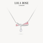 Lola 情人节礼物 小众时尚 Rose罗拉玫瑰缎带项链女款 锁骨链爆款