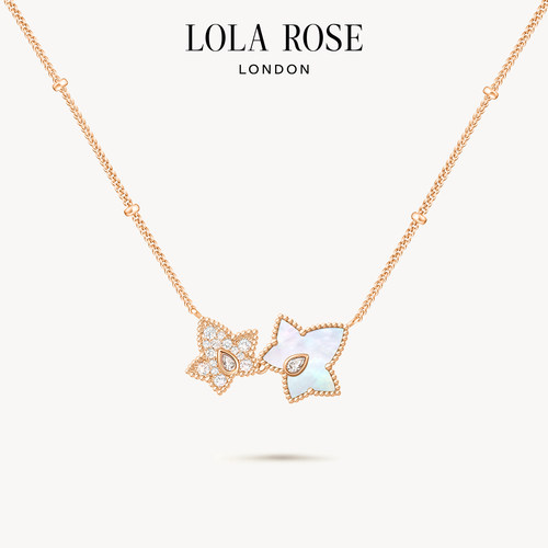Lola Rose罗拉玫瑰常青藤双叶项链女白贝母高级质感生日礼物
