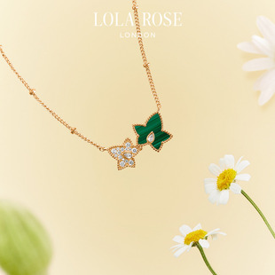 【汤唯同款】Lola Rose罗拉玫瑰常青藤双叶项链女高级生日礼物