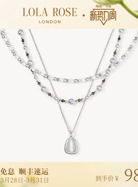 Lola Rose罗拉玫瑰秋冬新品光迹系列猫眼项链女轻奢礼物
