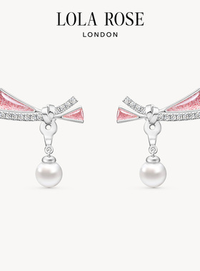 Lola Rose罗拉玫瑰缎带耳钉耳饰女款爆款小众时尚轻奢生日礼物