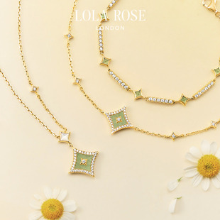 Lola Rose罗拉玫瑰闪星项链女锁骨链时尚高级小众生日礼物