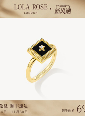 Lola Rose罗拉玫瑰画框戒指女新款小众复古时尚生日礼物