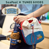SEAPOOL TUNEEGOODS联名多功能带挂绳背包挂脖防丢斜挎手机挂绳
