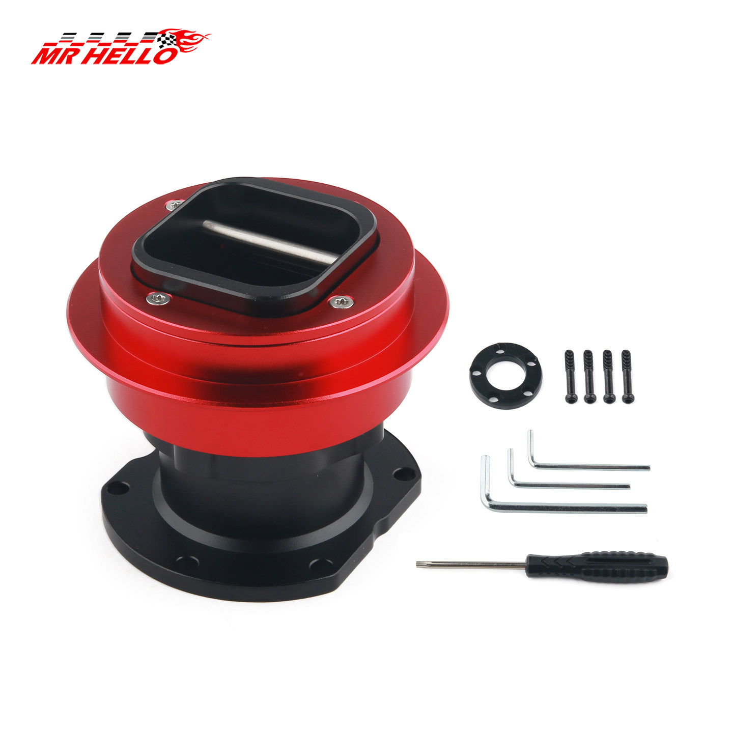 QR2赛车游戏模拟器改装快速拆卸方向盘金属底座适用于FANATEC基座