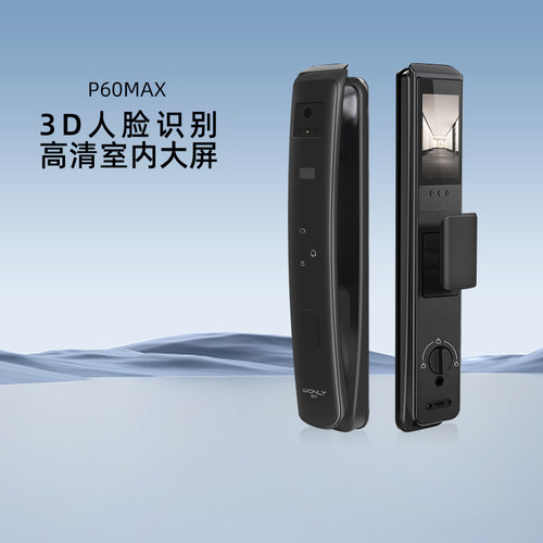 王力智能门锁指纹锁密码锁电子锁3D人脸指静脉猫眼大屏P60Max