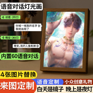 恋与深空周边智能语音对话镜子镜面灯光画秦彻祁煜沈星回黎深创意