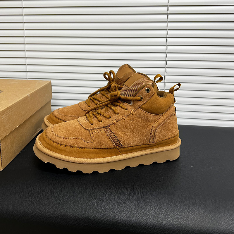 【海兰德男鞋】羊毛靴平底系带休闲小贝羊毛雪地靴纽姆低冬季款,流行男鞋,时尚雪地靴,淘宝优惠券,粉丝福利购,淘宝优惠卷