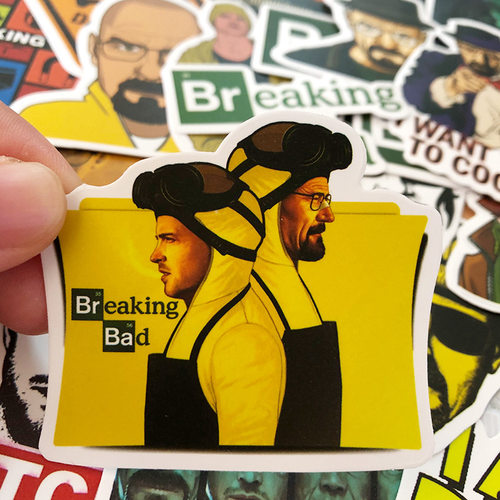 50贴绝命毒师BreakingBad贴纸