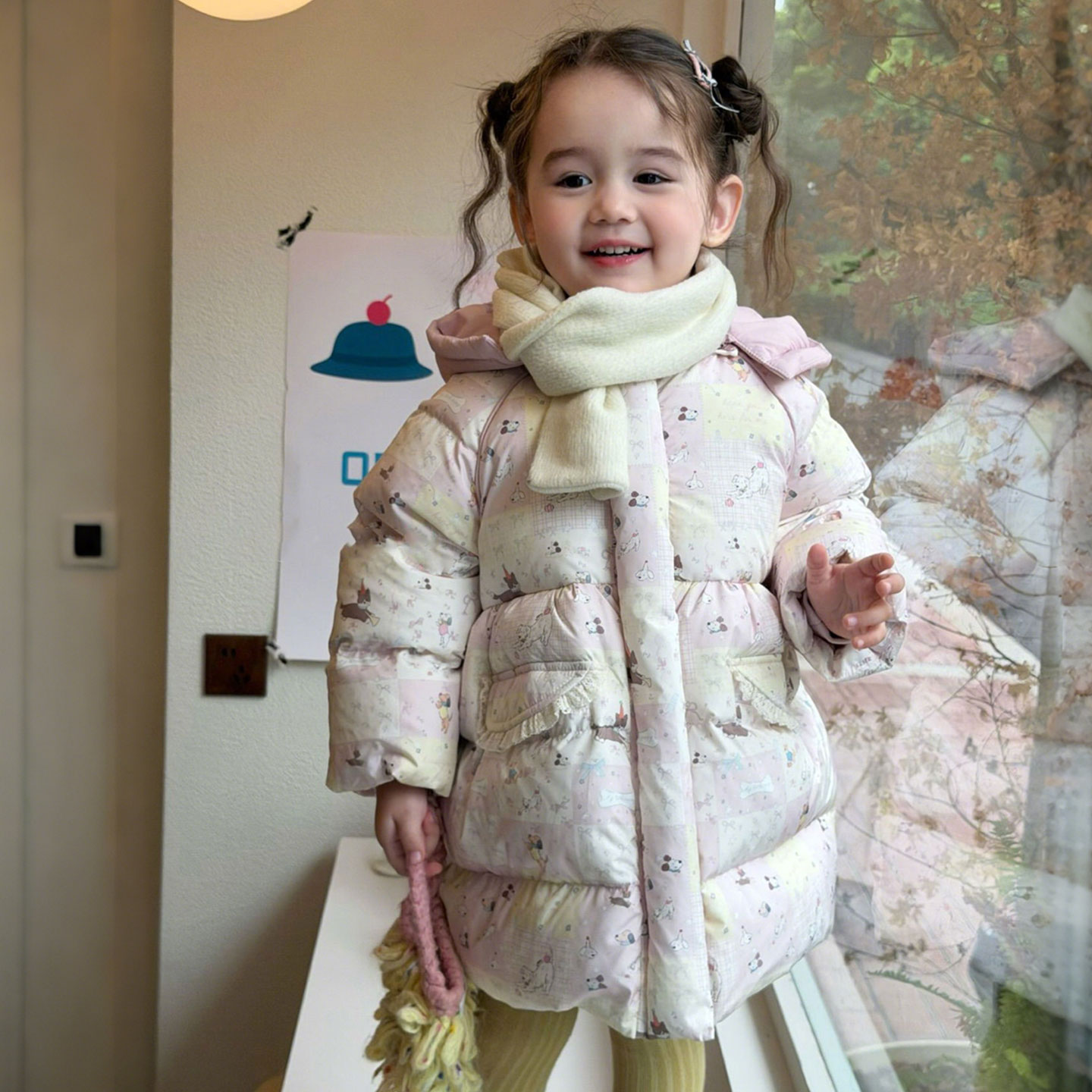 女童羽绒服儿童秋冬装拼色外套潮