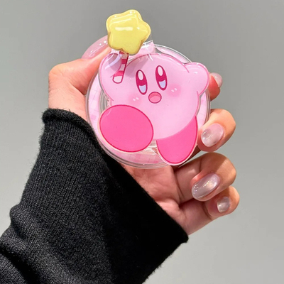 ins星之卡比转转星星棒磁吸支架适用MagSafe手机强力吸附桌面懒人