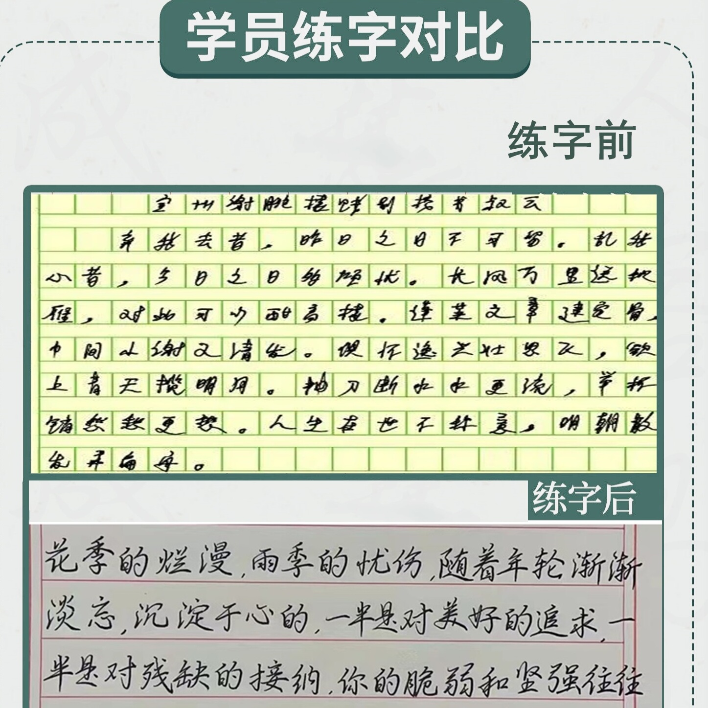 9成人行书楷书行楷硬笔书法教程钢笔字教学连笔字课程一对一网课