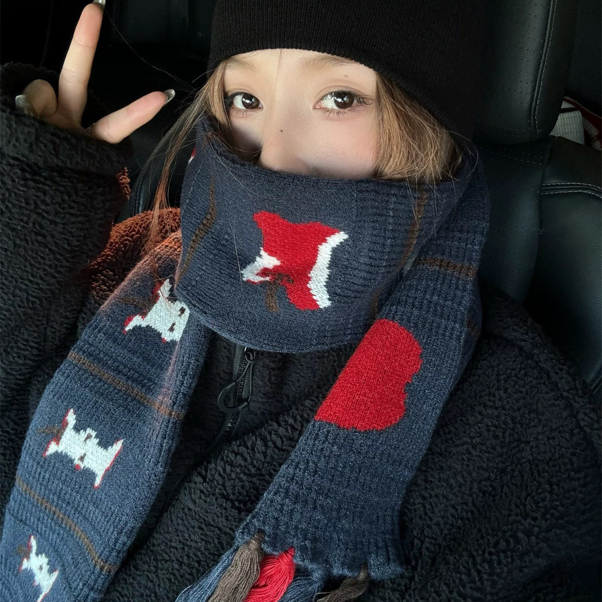 2025新款圣诞节红苹果流苏针织围巾女秋冬保暖百搭氛围感情侣围脖,服饰配件/皮带/帽子/围巾,围巾/丝巾/披肩,淘宝优惠券,粉丝福利购,淘宝优惠卷