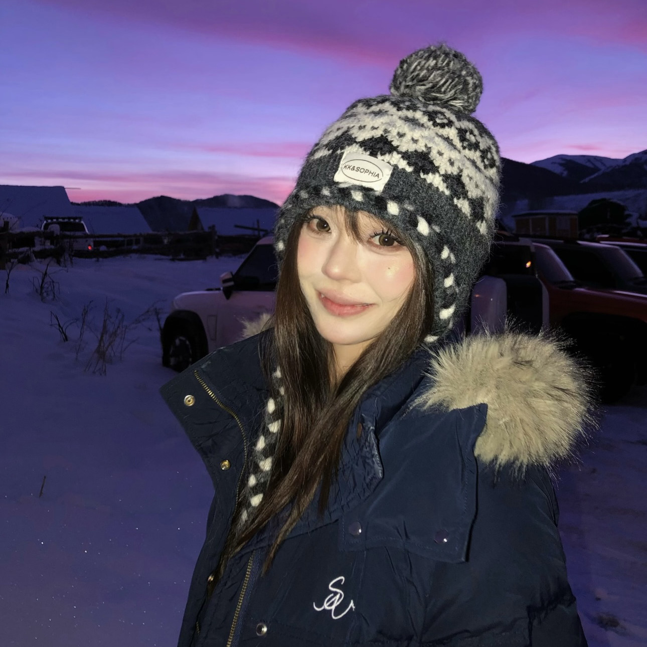 费尔岛复古毛球针织护耳帽女2025新款秋冬加厚保暖套头帽子毛线帽,服饰配件/皮带/帽子/围巾,帽子,淘宝优惠券,粉丝福利购,淘宝优惠卷