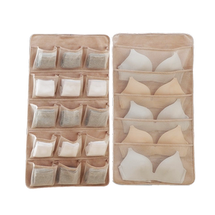 悬挂内衣收纳袋墙壁上挂式宿舍门后收纳挂袋布艺收纳袜子内裤神器