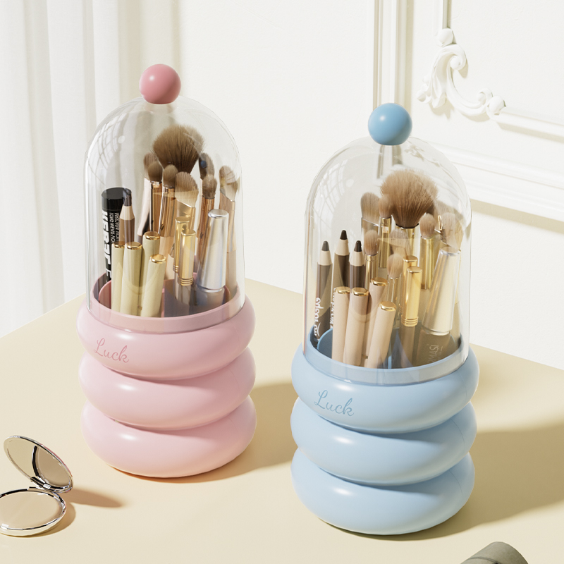 化妆刷桌面梳妆台口红收纳筒