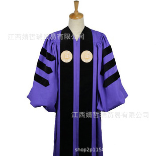 美国纽约大学硕士服 NYU学士服 纽约大学博士服导师服可来图定制