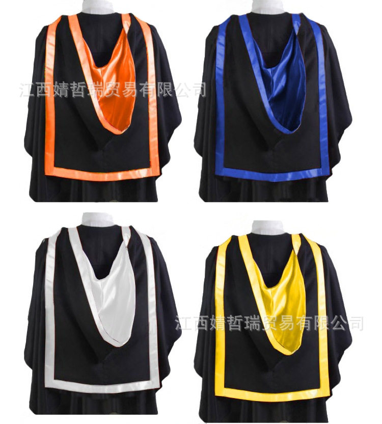 欧洲英式披肩学士服定制学位服