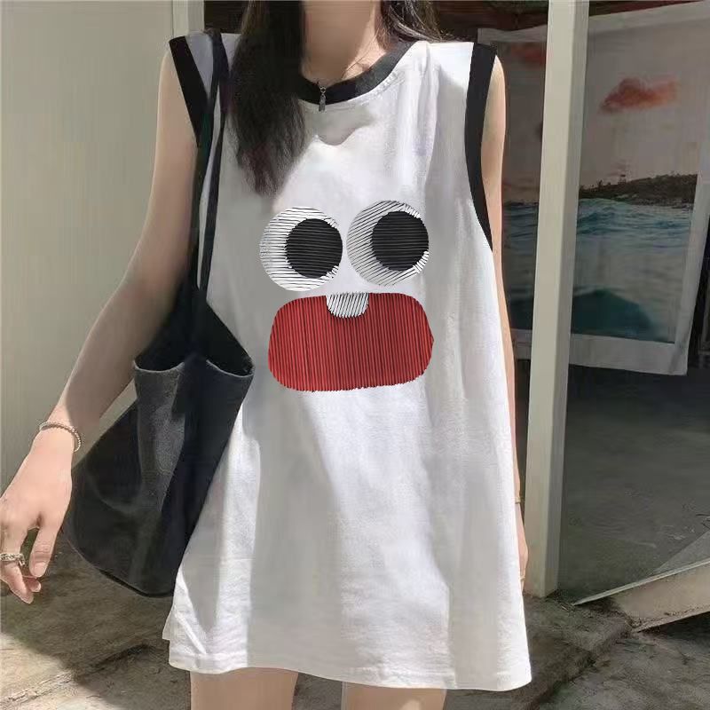 夏季新款内搭打底中长款甜酷复古美式无袖背心外穿甜妹辣妹吊带潮