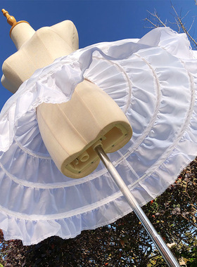 暴力鱼骨裙撑45cm儿童/成人洛丽塔南瓜型超蓬可调节演出礼服内衬