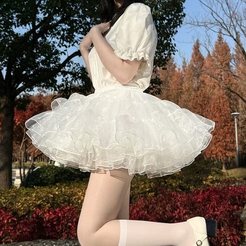 35cm洛丽塔四层狗短暴力软纱裙撑