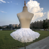 水手服裙撑25cm洛丽塔lolita狗短日常微蓬短款 鸭屁股无骨蓬蓬裙撑