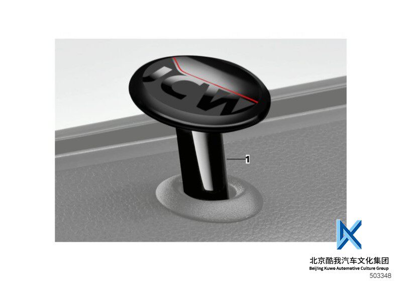BMW宝马MINI迷你原厂 通用型 JCW门提帽一对 门提 门销