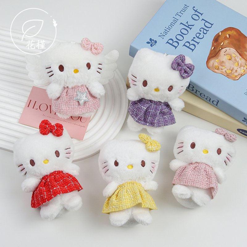 hellokitty猫花艺玩偶摆件小公仔