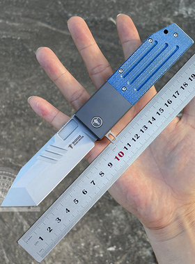 HAN315重型折刀机甲风高硬度户外防身锋利野营求生猎刀车载水果刀