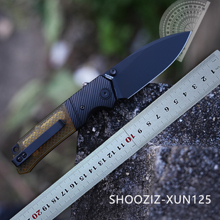 SHOOZIZ XUN125 折刀 新款 进口山特维克钢14C28N 原创战术折叠刀