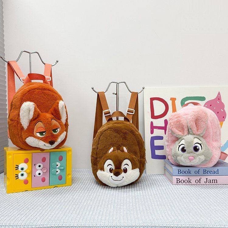 疯狂动物城尼克乐绒绒双肩包奇奇毛绒玩偶大容量儿童书包,箱包皮具/热销女包/男包,双肩背包,淘宝优惠券,粉丝福利购,淘宝优惠卷