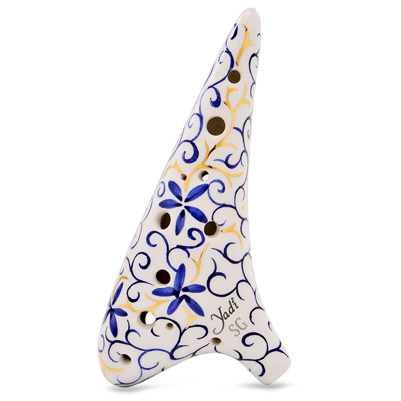 【yadi/雅的】青花瓷sg陶笛12孔高音G调十二孔初学专业演奏乐器