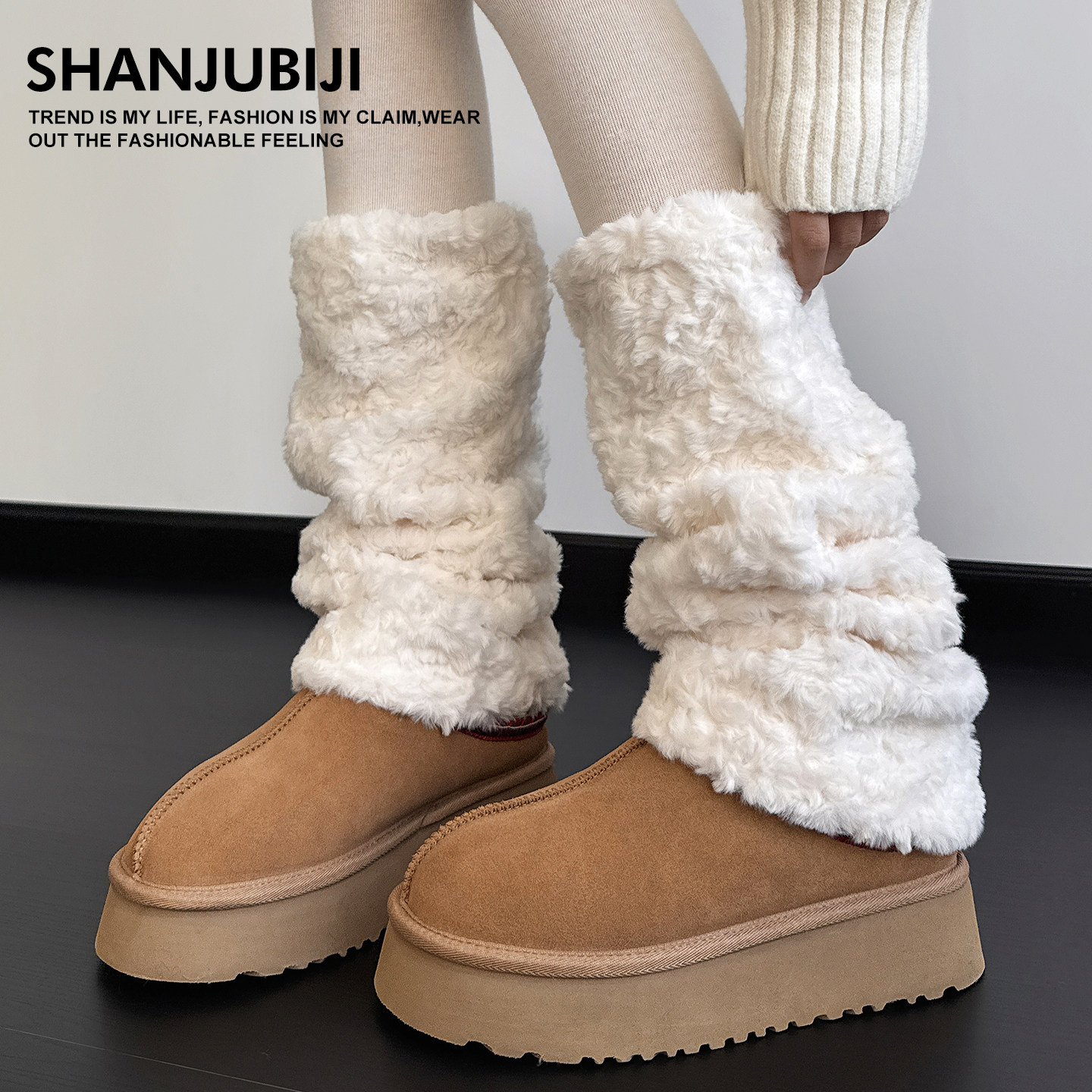 暖云绒袜套堆堆袜加绒加厚保暖