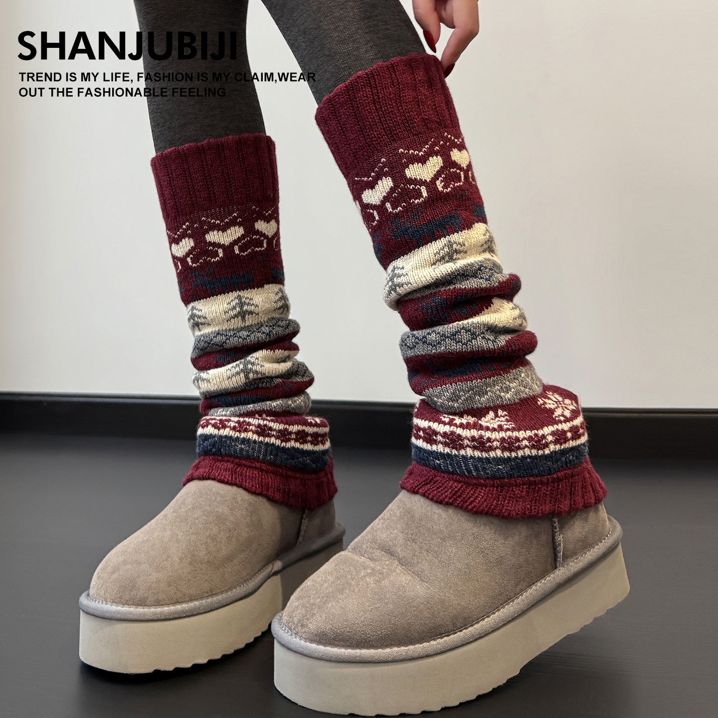 袜套堆堆袜女秋冬配雪地靴加厚保暖羊毛毛圈袜子女款冬天显瘦腿套,女士内衣/男士内衣/家居服,中筒袜,淘宝优惠券,粉丝福利购,淘宝优惠卷