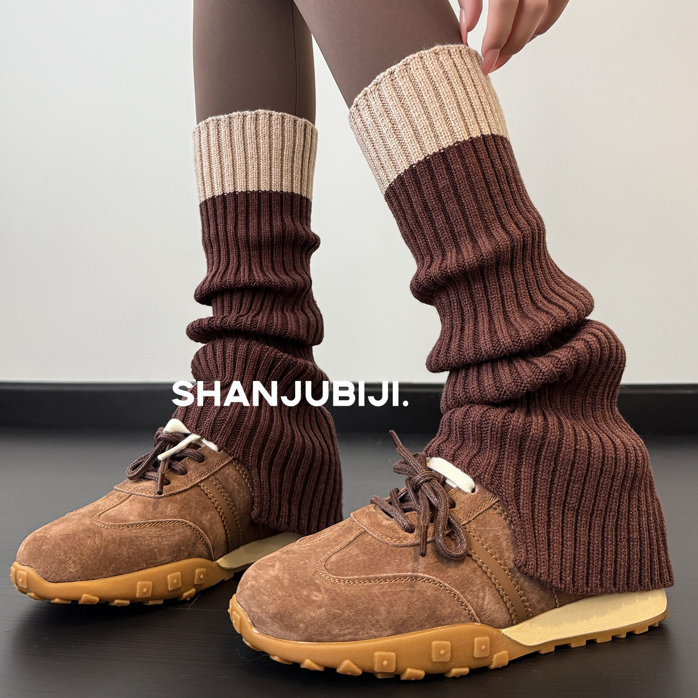 咖色袜套堆堆袜女款加厚保暖腿套