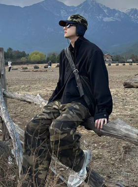 ACME MA纯色立领夹克男女春季新款简约高级感宽松飞行员外套上衣