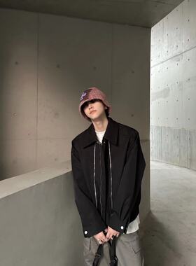 ACMEMINIMALISM 23AW金属拉链设计夹克cleanfit顶男基础百搭外套